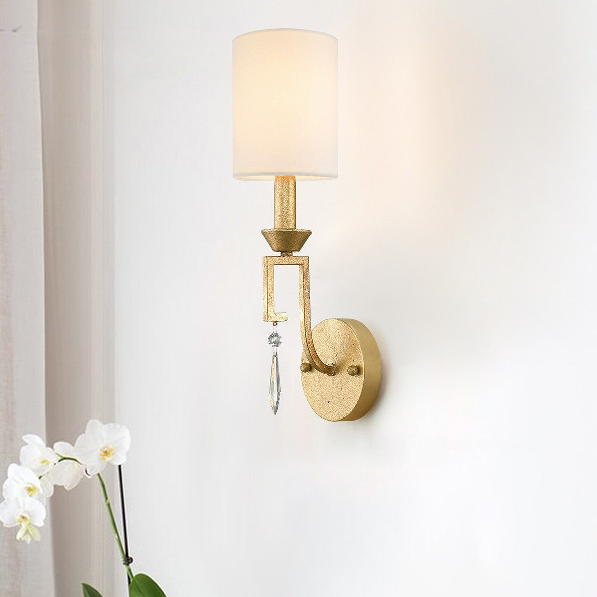 Lucas + McKearn - GN/LEMURIA1 - One Light Wall Sconce - Lemuria - Antique Gold
