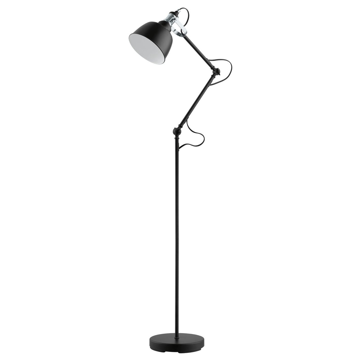 Eglo Canada - 203517A - One Light Floor Lamp - Thornford - Matte Black & Chrome
