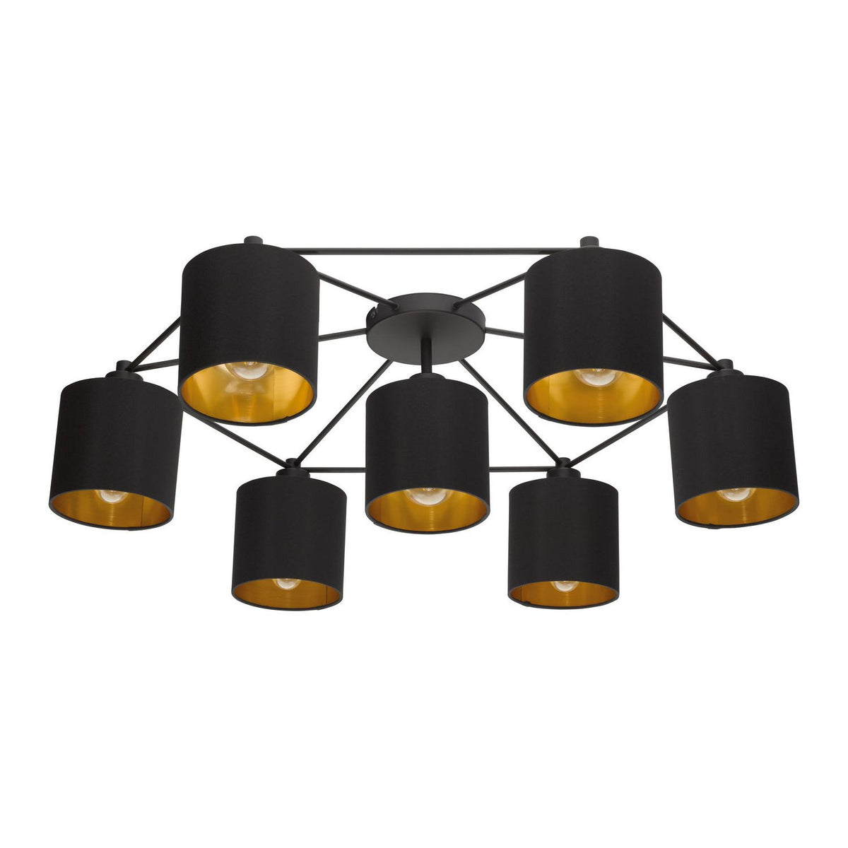 Eglo Canada - 97895A - Seven Light Ceiling Mount - Staiti - Black