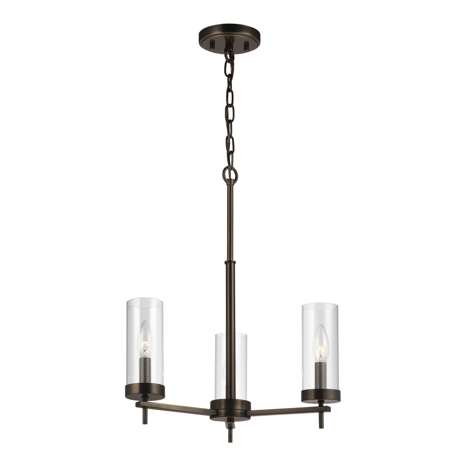 Visual Comfort Studio Canada - 3190303-778 - Three Light Chandelier - Zire - Brushed Oil Rubbed Bronze