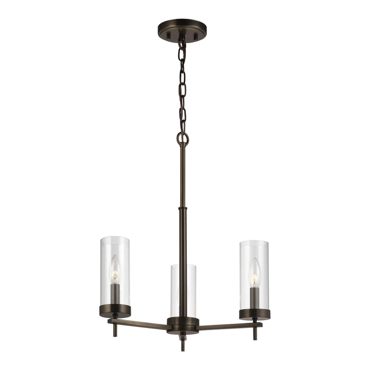 Visual Comfort Studio Canada - 3190303EN-778 - Three Light Chandelier - Zire - Brushed Oil Rubbed Bronze