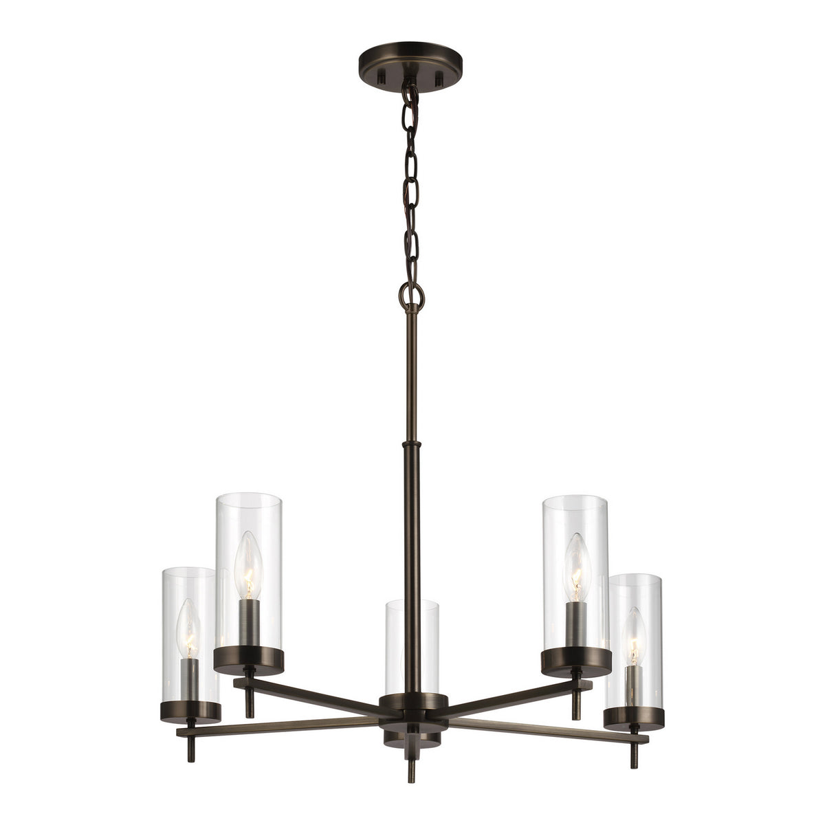 Visual Comfort Studio Canada - 3190305-778 - Five Light Chandelier - Zire - Brushed Oil Rubbed Bronze