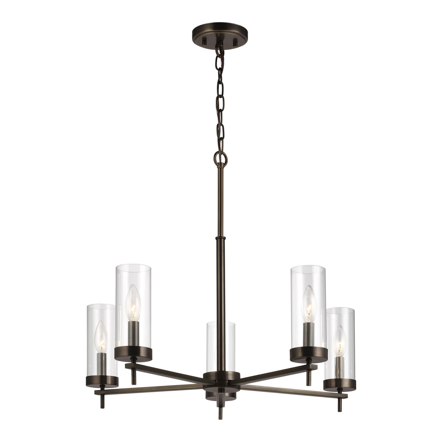 Visual Comfort Studio Canada - 3190305EN-778 - Five Light Chandelier - Zire - Brushed Oil Rubbed Bronze