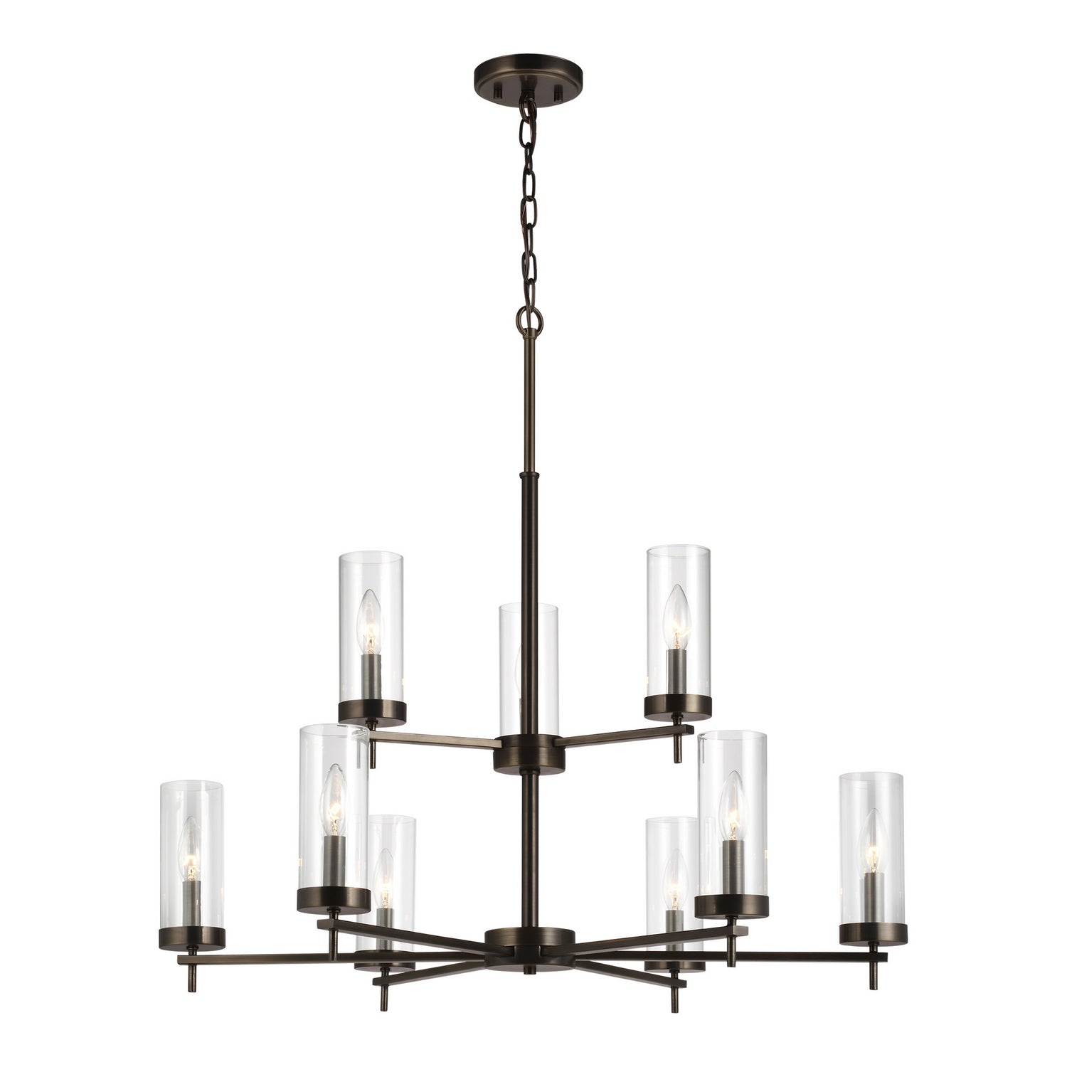 Visual Comfort Studio Canada - 3190309EN-778 - Nine Light Chandelier - Zire - Brushed Oil Rubbed Bronze