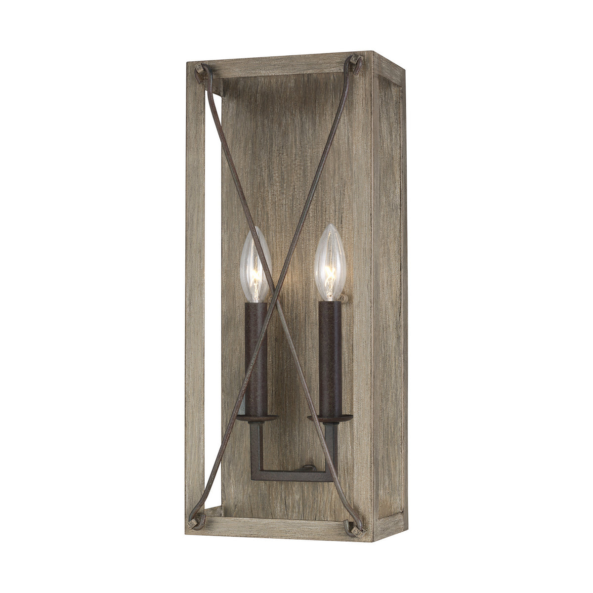 Visual Comfort Studio Canada - 4126302-872 - Two Light Wall / Bath Sconce - Thornwood - Washed Pine