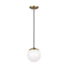 Visual Comfort Studio Canada - 6018-848 - One Light Pendant - Leo - Hanging Globe - Satin Brass