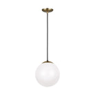 Visual Comfort Studio Canada - 6020-848 - One Light Pendant - Leo - Hanging Globe - Satin Brass