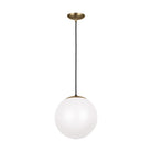 Visual Comfort Studio Canada - 6022-848 - One Light Pendant - Leo - Hanging Globe - Satin Brass