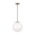 Visual Comfort Studio Canada - 602493S-848 - LED Pendant - Leo - Hanging Globe - Satin Brass
