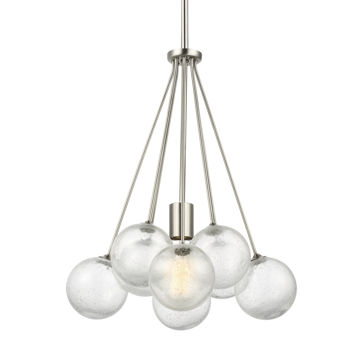 Visual Comfort Studio Canada - 6514301-962 - One Light Pendant - Bronzeville - Brushed Nickel
