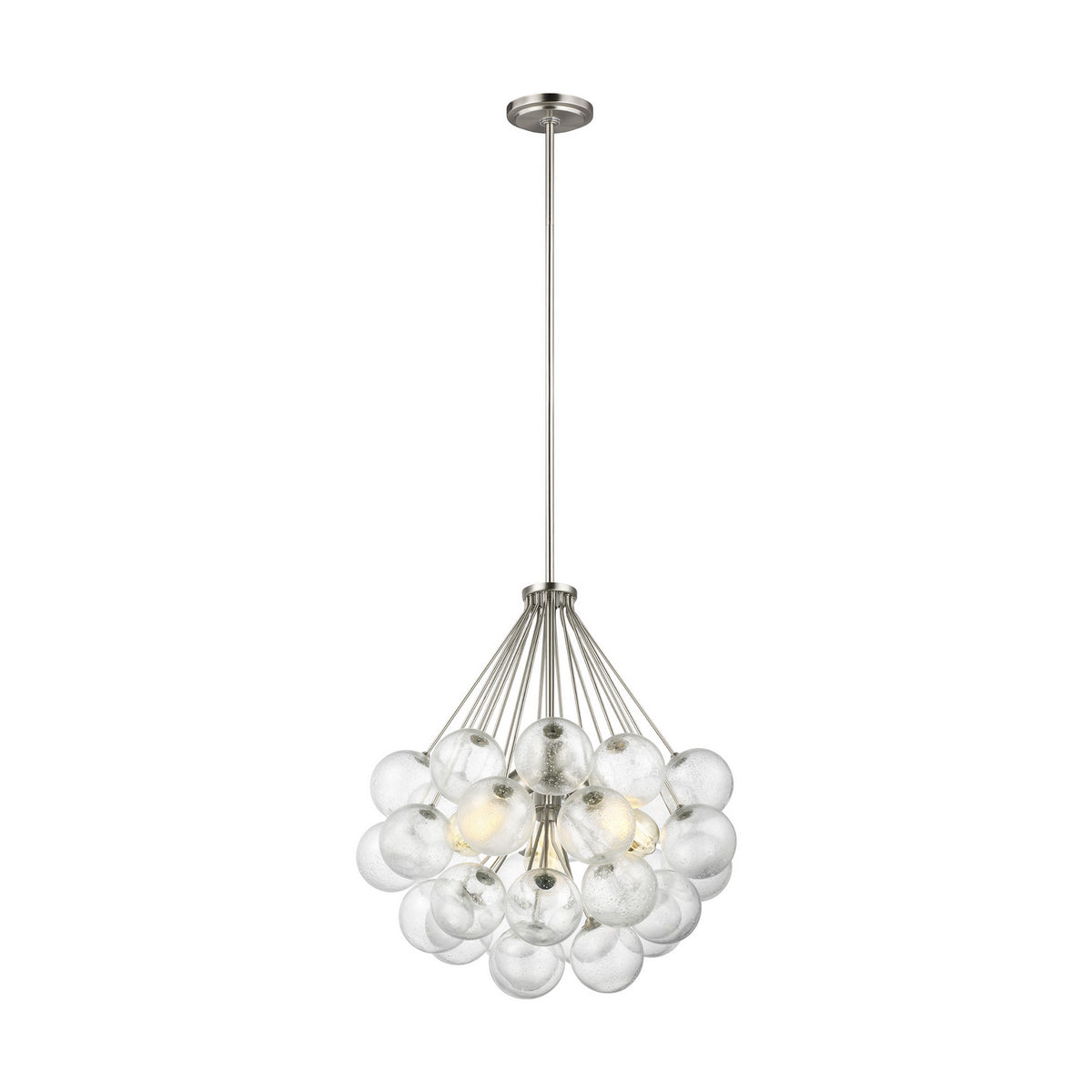 Visual Comfort Studio Canada - 6514303-962 - Three Light Pendant - Bronzeville - Brushed Nickel