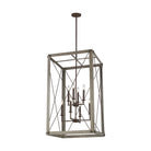 Visual Comfort Studio Canada - 6526308-872 - Eight Light Hall / Foyer Pendant - Thornwood - Washed Pine