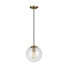 Visual Comfort Studio Canada - 6601801-848 - One Light Pendant - Leo - Hanging Globe - Satin Brass