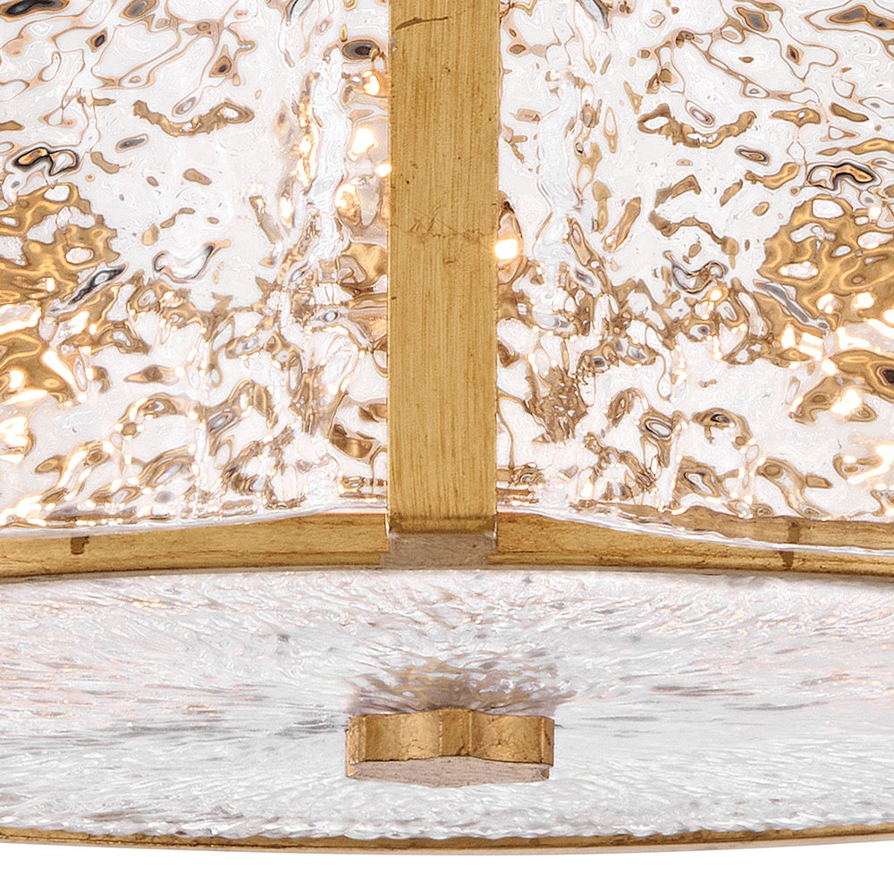 Robinet semi-encastré en verre Florian de Fredrick Ramond FR41603DA, finition laiton vieilli