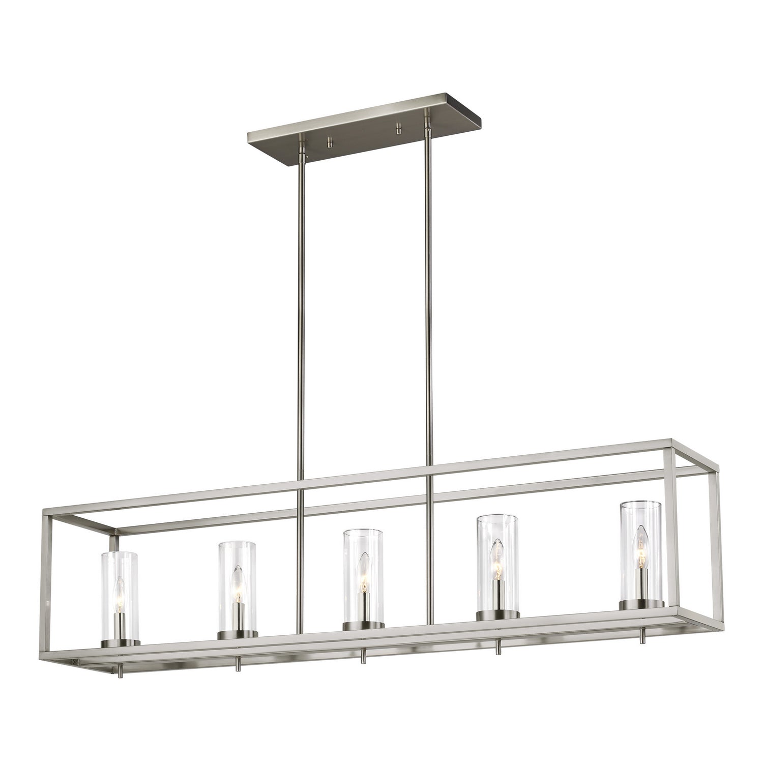 Visual Comfort Studio Canada - 6690305EN-962 - Five Light Island Pendant - Zire - Brushed Nickel