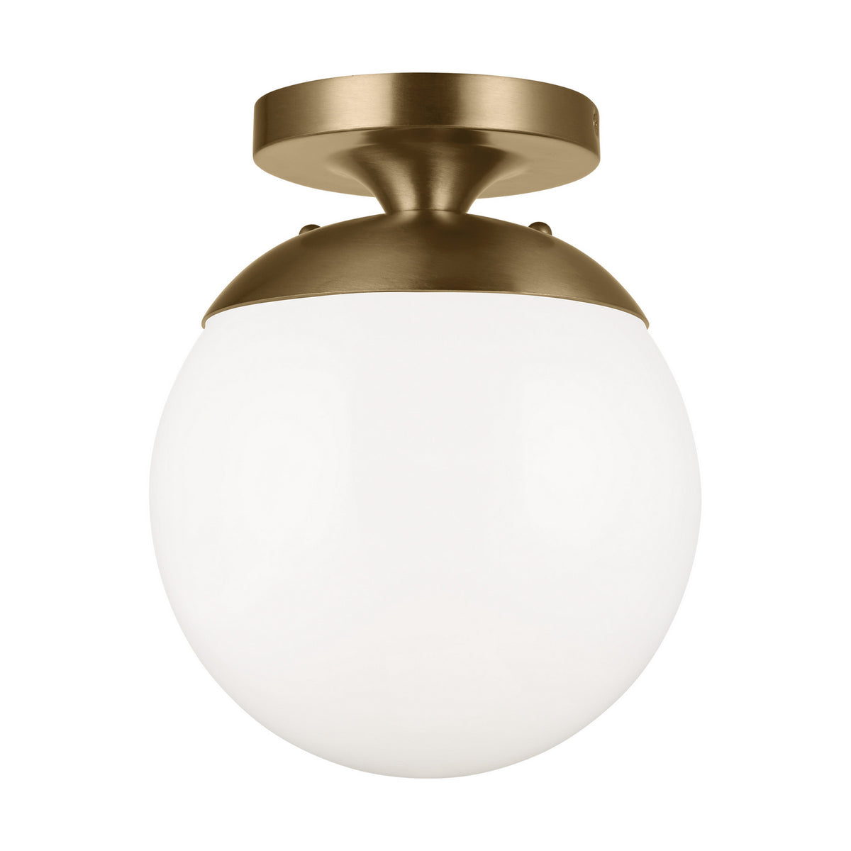 Visual Comfort Studio Canada - 7518-848 - One Light Wall / Ceiling Semi-Flush Mount - Leo - Hanging Globe - Satin Brass