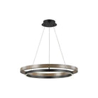 Visual Comfort Modern - 700GRC36BW-LED930 - LED Chandelier - Grace - Matte Black/Weathered Oak Wood