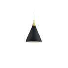 Kuzco Canada - 492710-BK/GD - One Light Pendant - Dorothy - Black With Gold Detail