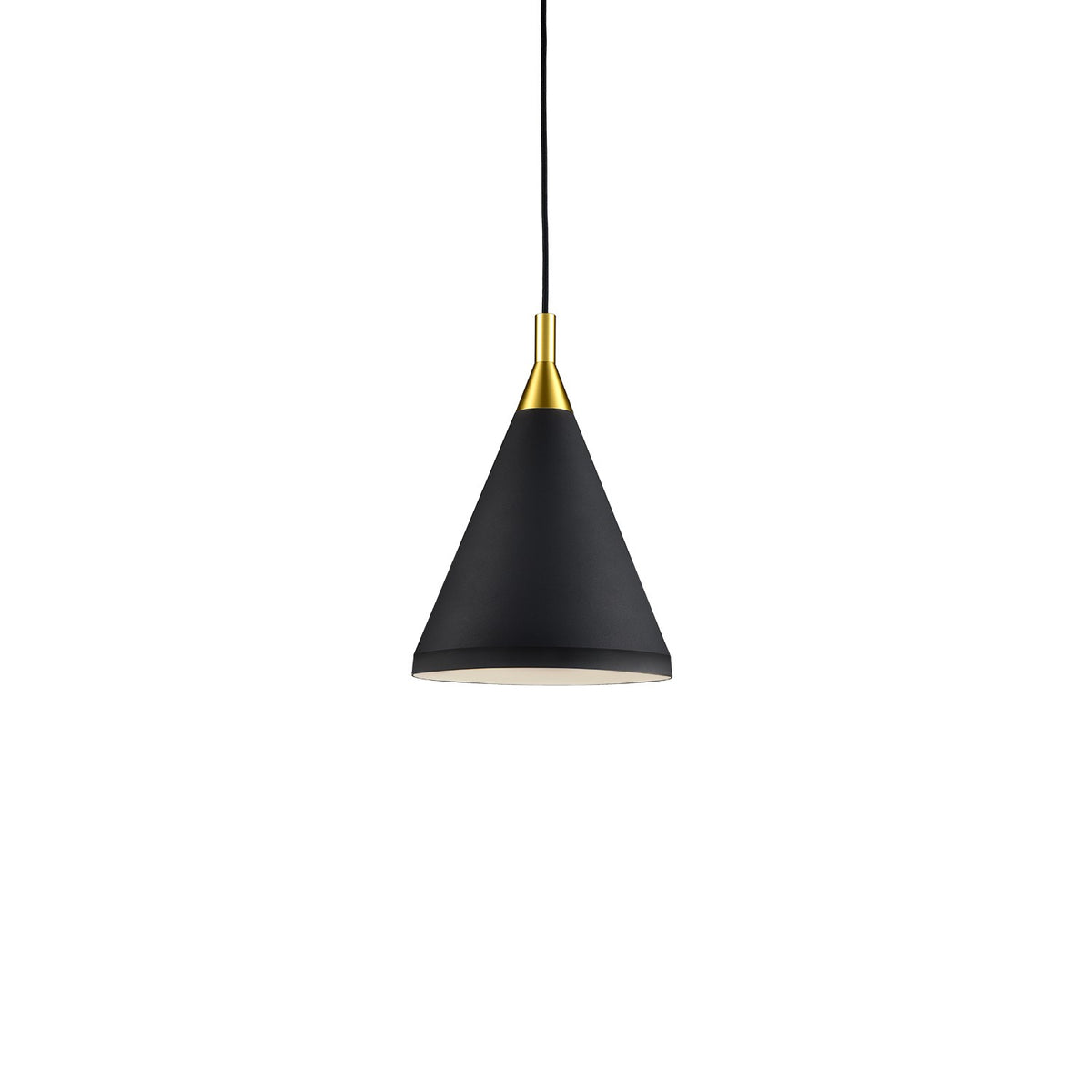 Kuzco Canada - 492710-BK/GD - One Light Pendant - Dorothy - Black With Gold Detail