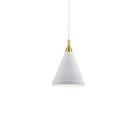 Kuzco Canada - 492710-WH/GD - One Light Pendant - Dorothy - White With Gold Detail