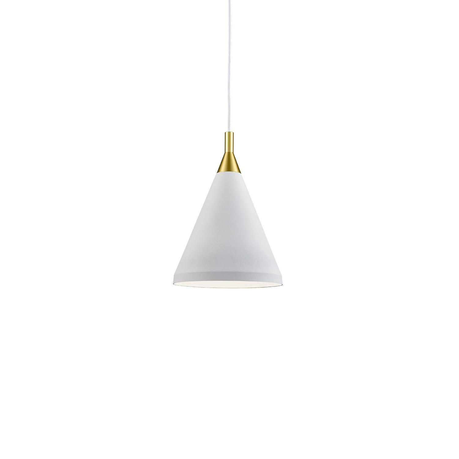 Kuzco Canada - 492710-WH/GD - One Light Pendant - Dorothy - White With Gold Detail