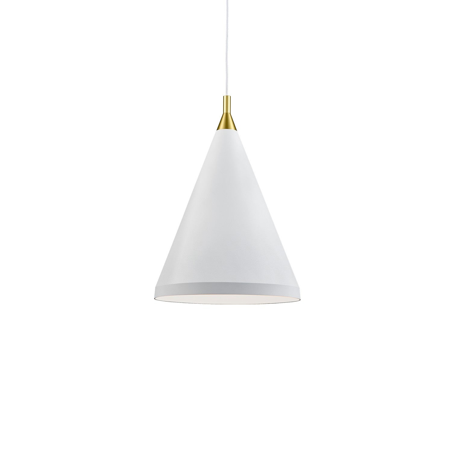 Kuzco Canada - 492716-WH/GD - One Light Pendant - Dorothy - White With Gold Detail