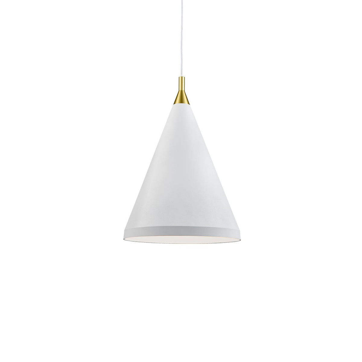 Kuzco Canada - 492716-WH/GD - One Light Pendant - Dorothy - White With Gold Detail