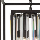 Crystorama - 8404-FB - Quatre lumières Suspendu - Hollis - Bronze forgé