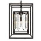 Crystorama - 8404-FB - Quatre lumières Suspendu - Hollis - Bronze forgé