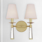 Crystorama - 8862-AG - Two Light Wall Sconce - Baxter - Aged Brass