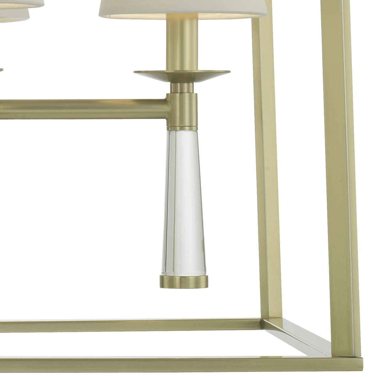 Crystorama - 8864-AG - Quatre lumières Suspendu - Baxter - Laiton vieilli