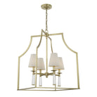 Crystorama - 8864-AG - Quatre lumières Suspendu - Baxter - Laiton vieilli