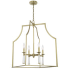 Crystorama - 8864-AG - Quatre lumières Suspendu - Baxter - Laiton vieilli