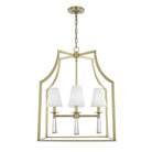 Crystorama - 8864-AG - Quatre lumières Suspendu - Baxter - Laiton vieilli