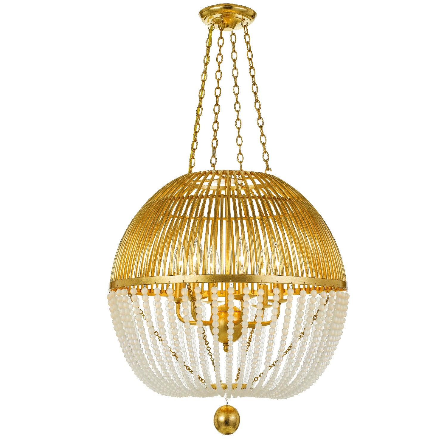 Crystorama - DUV-626-GA - Six lumières Suspendu - Duval - Or antique