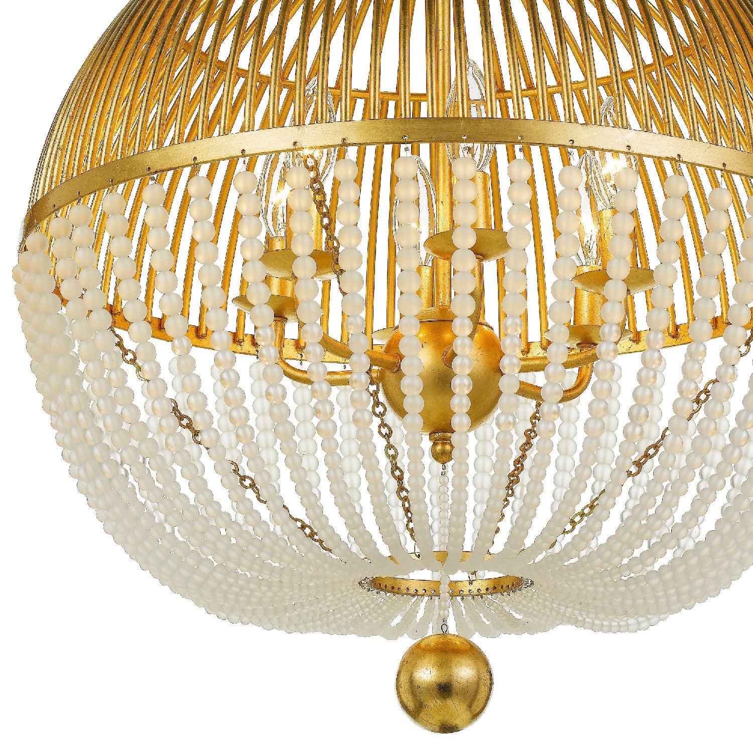 Crystorama - DUV-626-GA - Six lumières Suspendu - Duval - Or antique