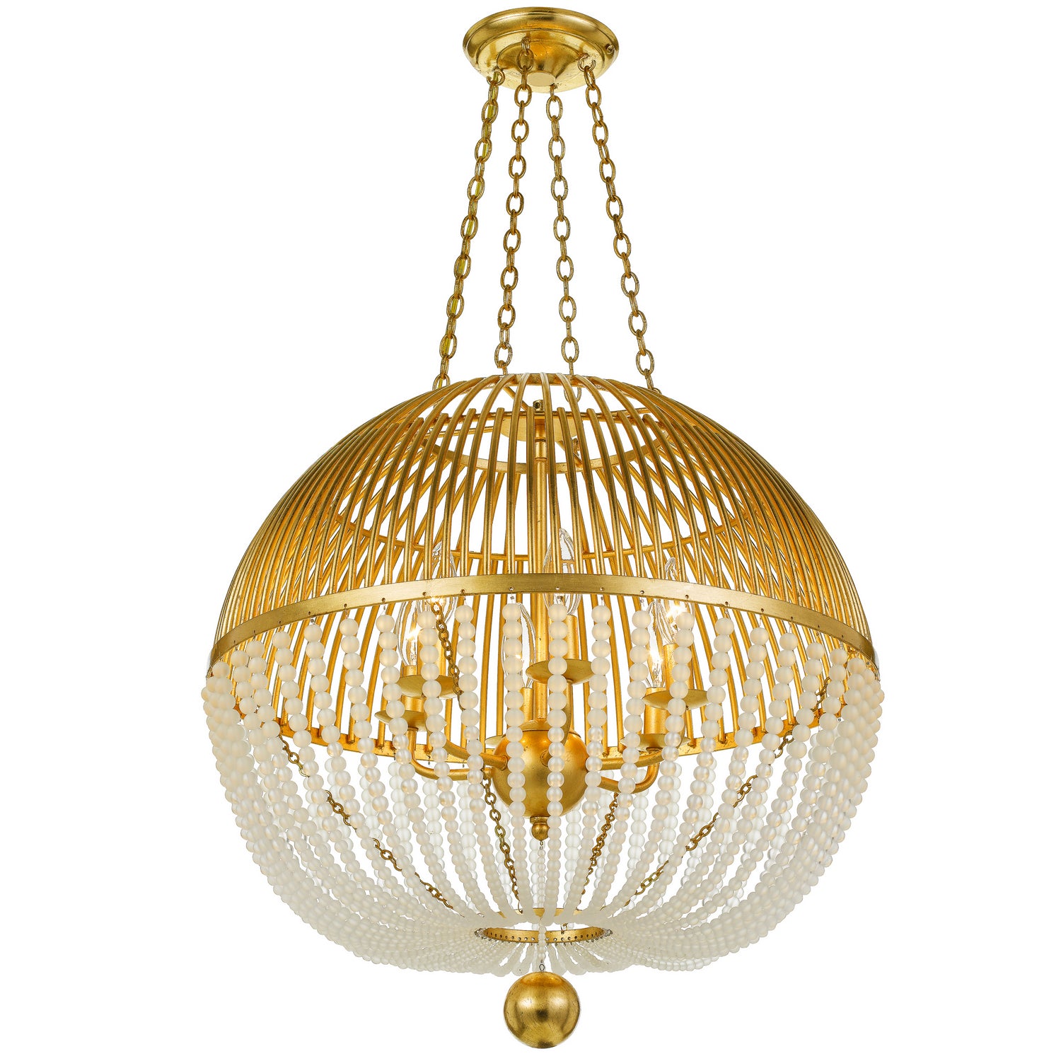 Crystorama - DUV-626-GA - Six lumières Suspendu - Duval - Or antique