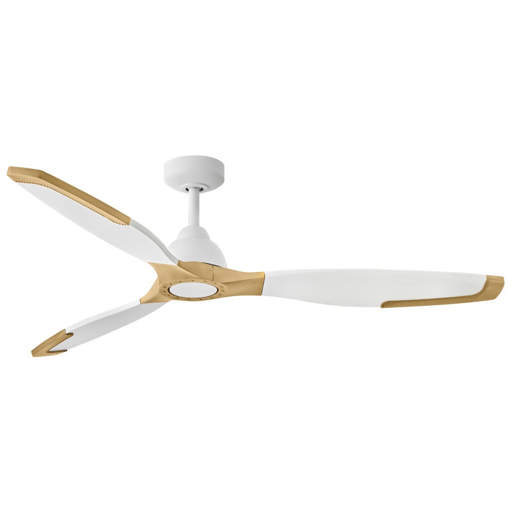 Éclairage intelligent Hinkley Lighting 906760FMW-LDD Aileron LED Ventilateur  en blanc mat