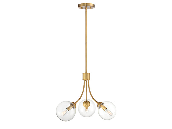 Meridian Three Light Chandelier