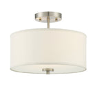 Meridian M60008BN Two Light Semi-Flush Mount in Brushed Nickel