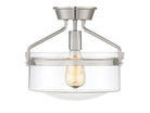 Meridian M60011BN Une lumière semi-Plafonnier en nickel brossé