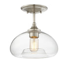 Meridian M60017BN Une lumière semi--Plafonnier en nickel brossé