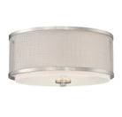 Meridian M60018BN Three Light Flush Mount in Brushed Nickel