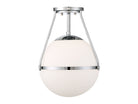 Meridian M60054CH Une lumière semi--Plafonnier dans Chrome