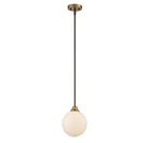 Meridian M70005-79 Mini lampe Suspension en bronze huilé avec laiton naturel
