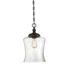 Meridian M70019ORB One Light Mini Pendant in Oil Rubbed Bronze