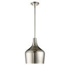 Meridian M70020PN One Light Pendant in Polished Nickel