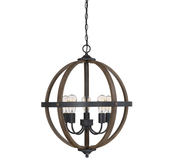 Meridian Five Light Chandelier
