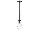 Meridian M70063MBK One Light Pendant in Matte Black