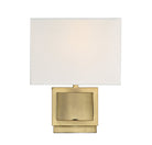 Meridian M90009NB One Light Wall Sconce in Natural Brass